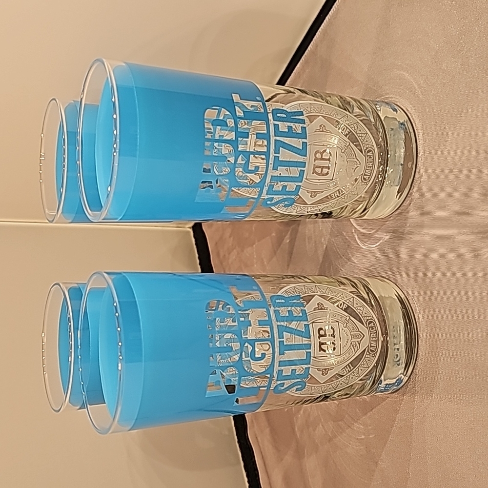 Set of 4 Bud Light Seltzer Glasses